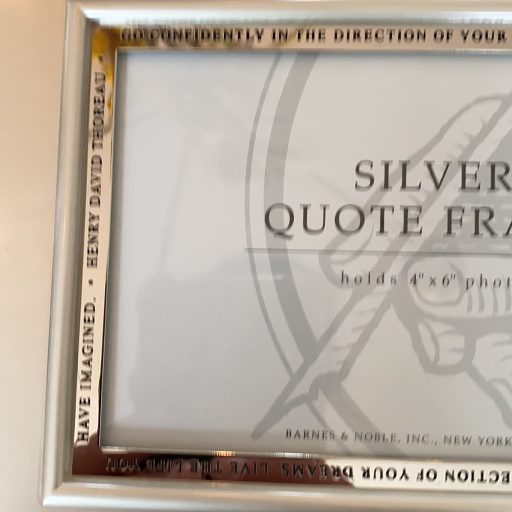 4x6 Quote Frame Silver - Picture 5 of 8